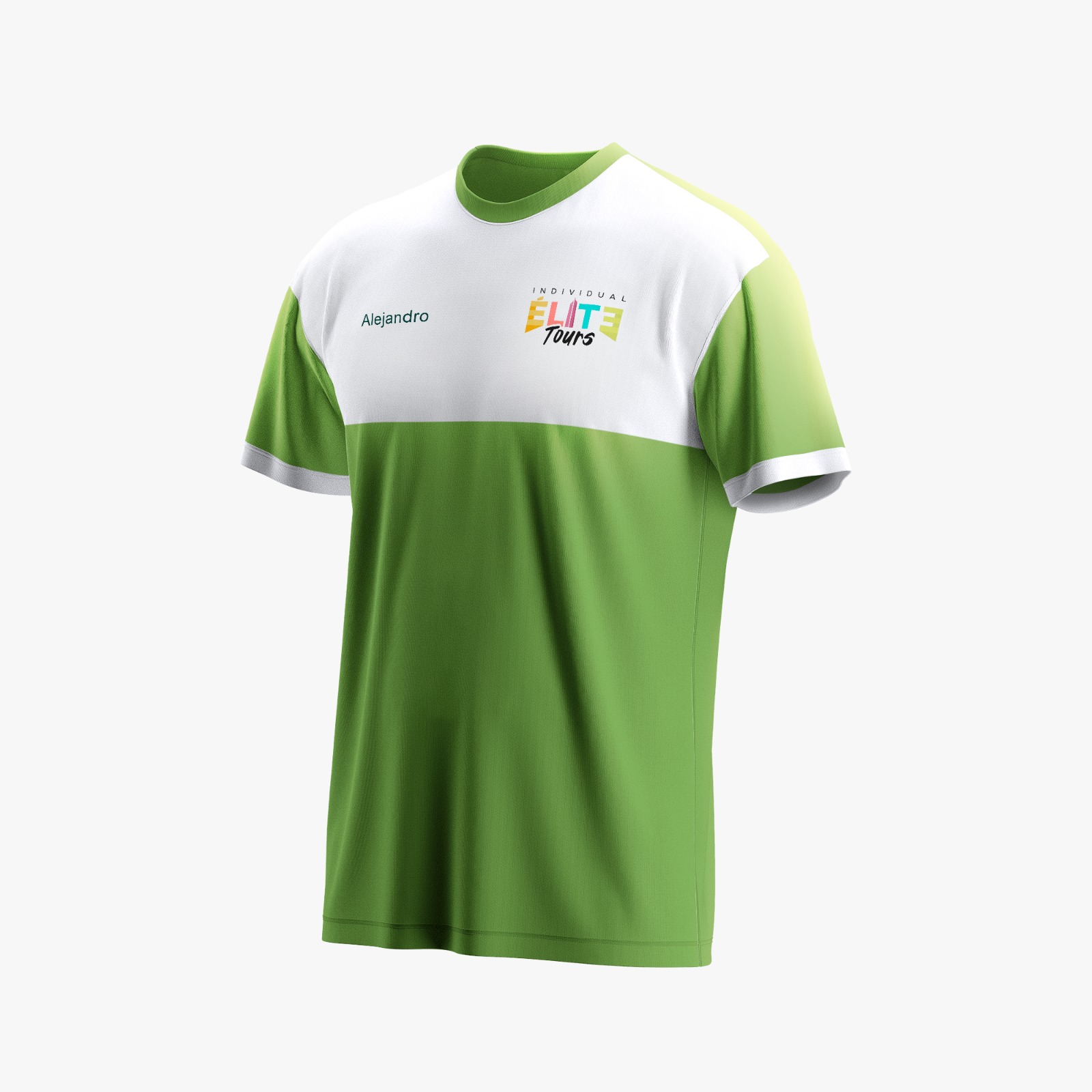 Mockup de uniforme para Individual Elite Tours